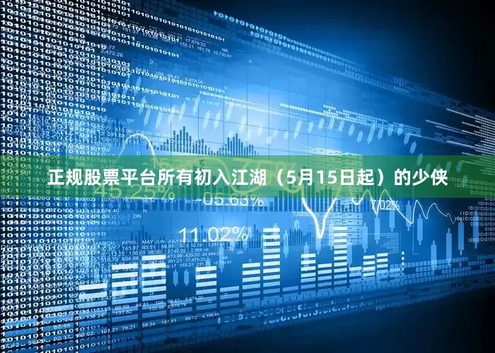 正规股票平台所有初入江湖（5月15日起）的少侠