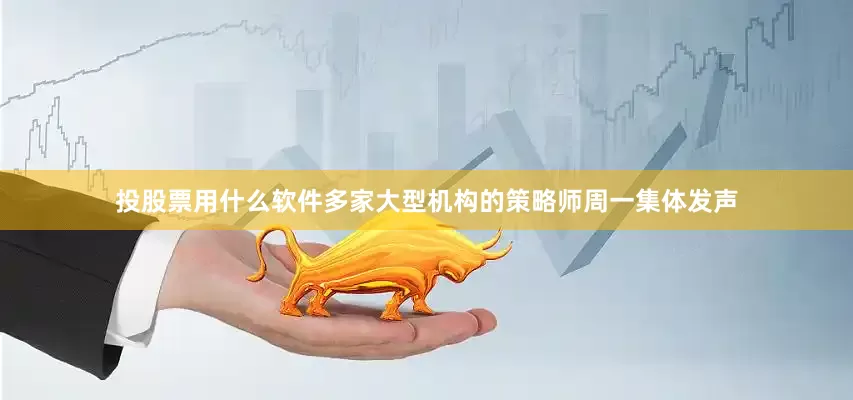 投股票用什么软件多家大型机构的策略师周一集体发声